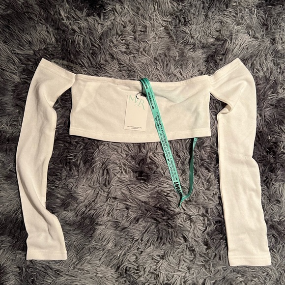 Mistress Rocks Los Angeles Crop Top - White